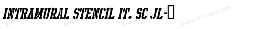 Intramural Stencil It. SC JL字体转换
